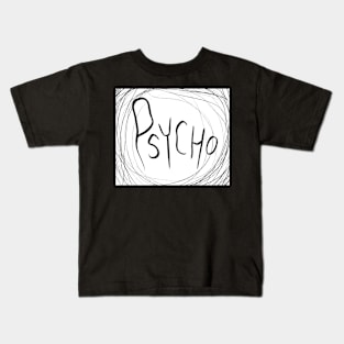 PSYCHO rock pattern Kids T-Shirt